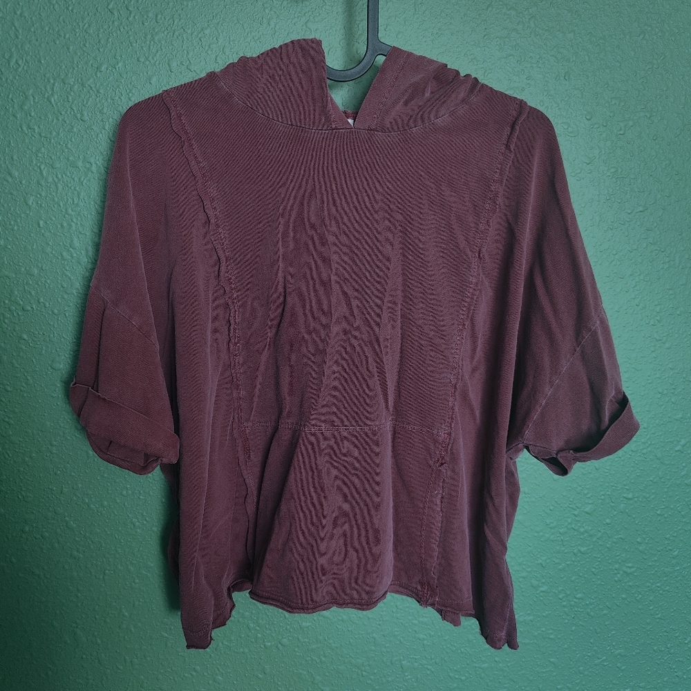 NWT FREE PEOPLE BOX OUT TEE IN SIZE SMALL SAVANNAH ROSE